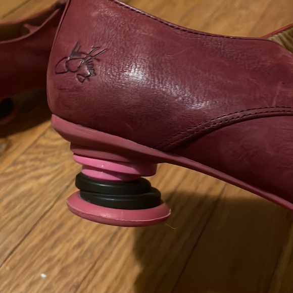 Vintage John Fluevog 1422023 burgundy kitten heel - Picture 10 of 10